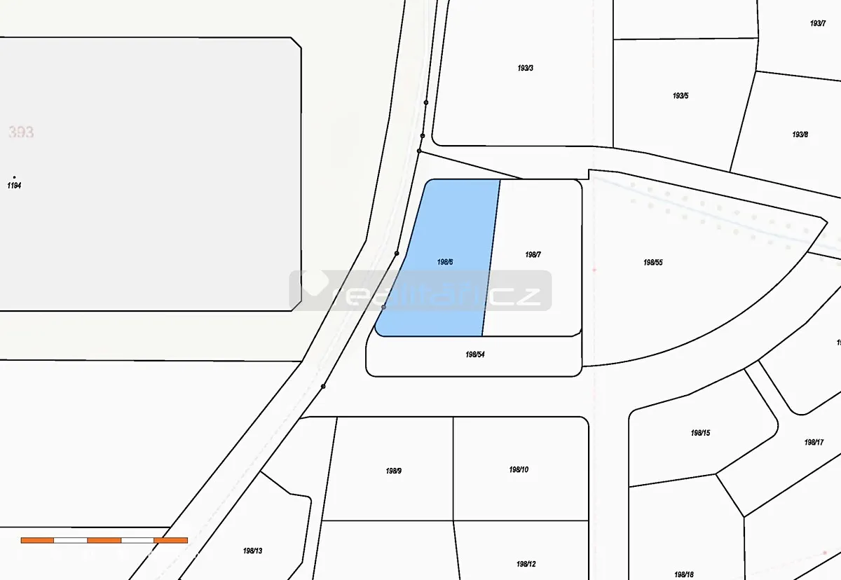 Prodej stavebního pozemku 1249 m²